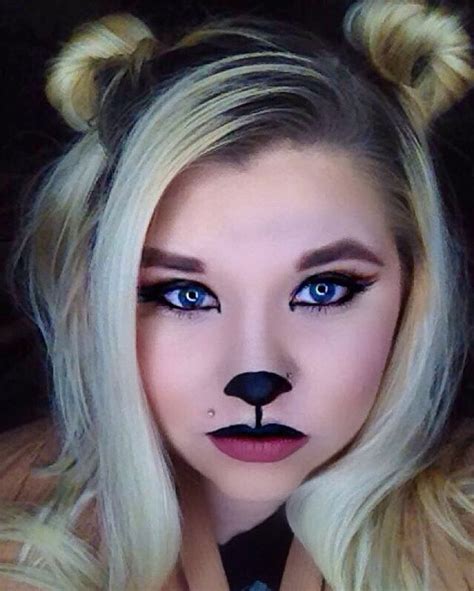 cute teddy bear makeup|teddy bear halloween makeup.